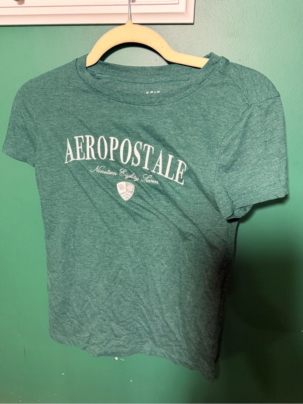 Aeropostale Kids Teal Green Logo Tee